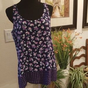 GAP floral flowy tank, size M